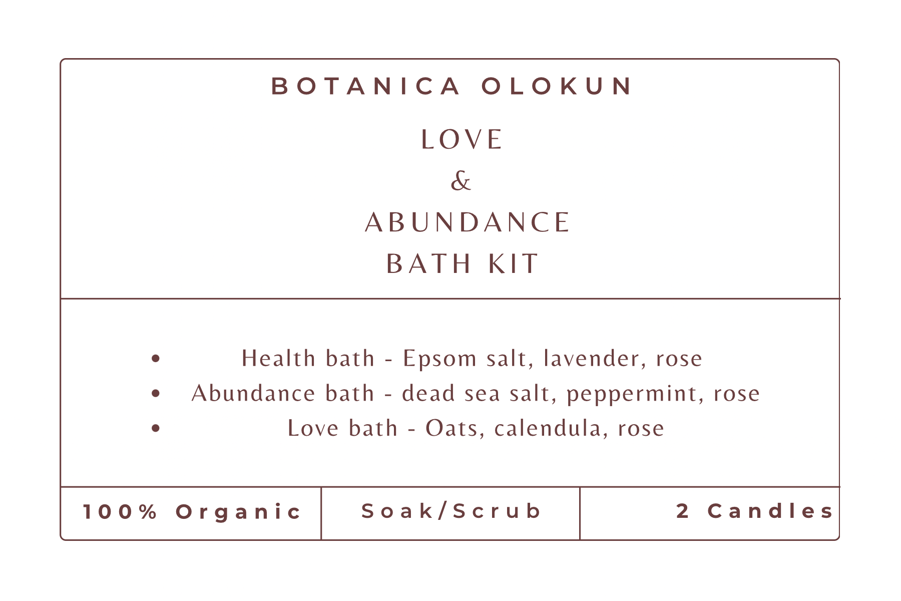 Love & Abundance Bath Kit
