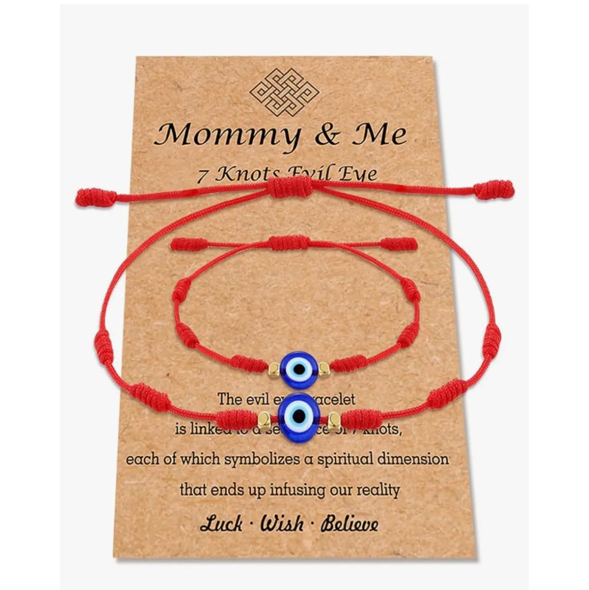 Mommy & Me 7 Knot Evil Eye Bracelet